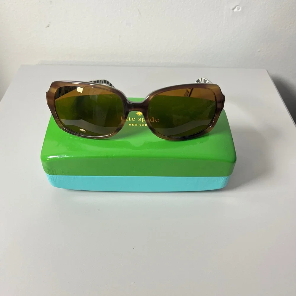 Kate Spade Sunglasses JOSEPHINA Toffee / Zebra‎ Polarized w/case FRAMES ONLY